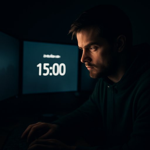 5z777 session timer on phone screen